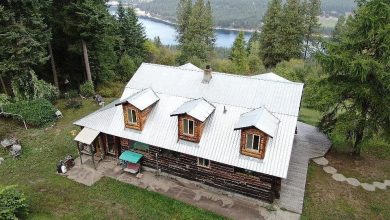 Photo of Rustic Log Home on 20 Acres with Lake Views $250,000