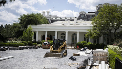 Photo of The White House Rose Garden is almost unrecognizable now