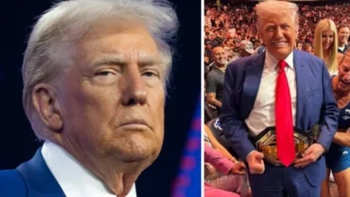 Photo of Fans spot ‘catheter’ in Trump’s pants and fear for his health