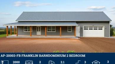 Photo of AP-20003-FB Franklin Barndominium House Plan