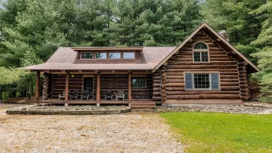 Photo of Handcrafted Log Home on 37 Acres with Private Lake