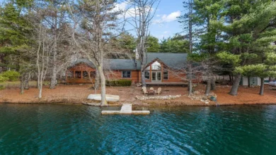 Photo of Private Log Home Retreat with 40 Acres and Private Lake in Harbor Beach, MI