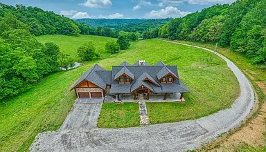 Photo of Elegant Log Home Retreat on 105 Acres in Scenic Lewisburg, TN