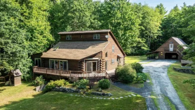 Photo of 55 Private Acres with Custom Log Home
